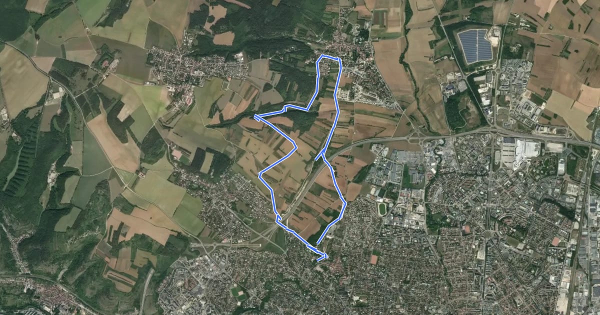 Маршрут Circuit de la Combe Souillot на спутниковом снимке
