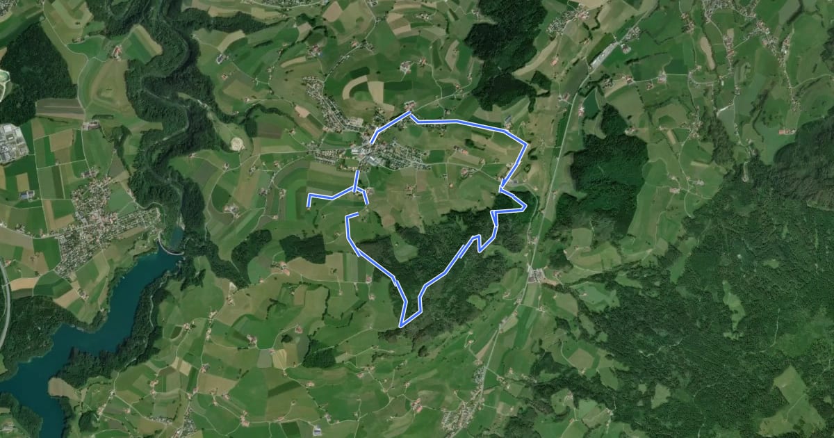 Маршрут Circuit de la Combert par le sommet на спутниковом снимке