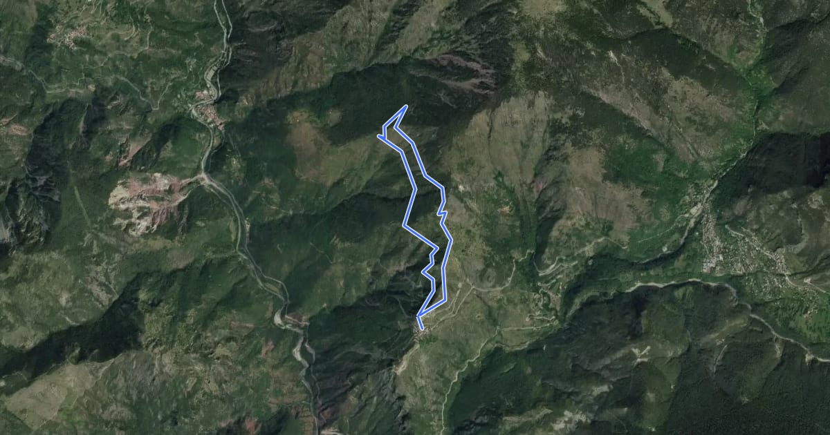 Маршрут Circuit de la Couletta на спутниковом снимке