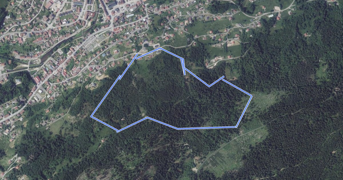 Маршрут Circuit de la croix de Mission на спутниковом снимке