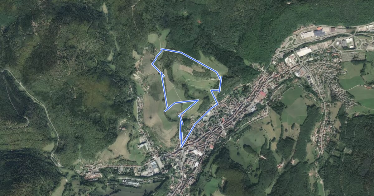 Маршрут Circuit de la croix de Mission на спутниковом снимке