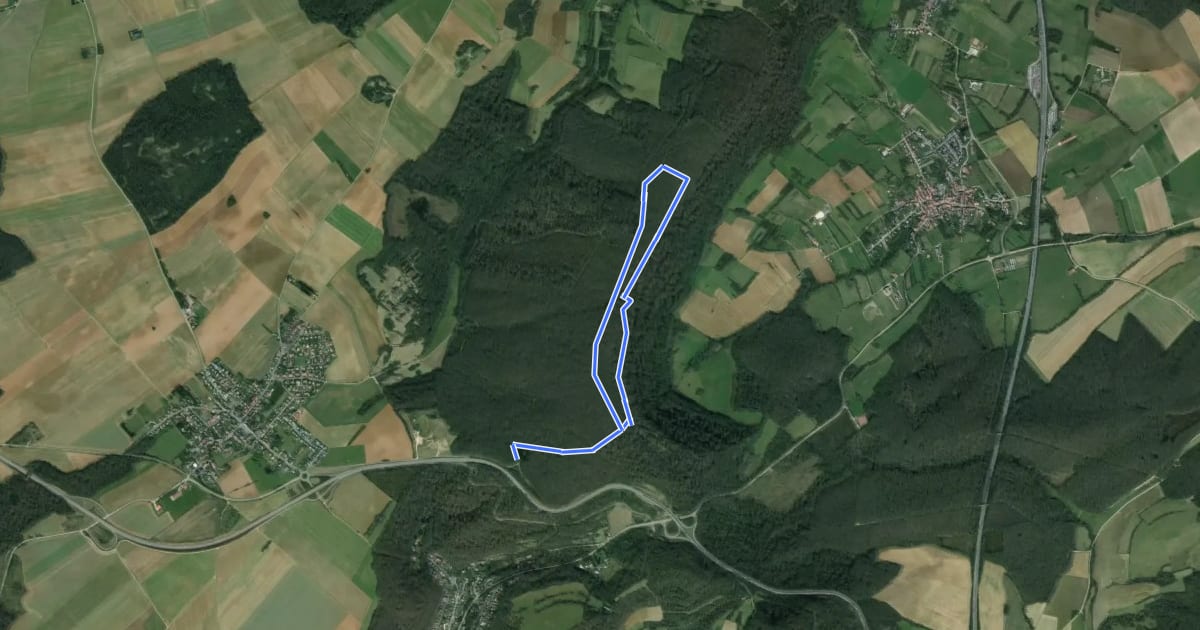 Маршрут Circuit de la Croix du Chêne - Bois de la Côte на спутниковом снимке