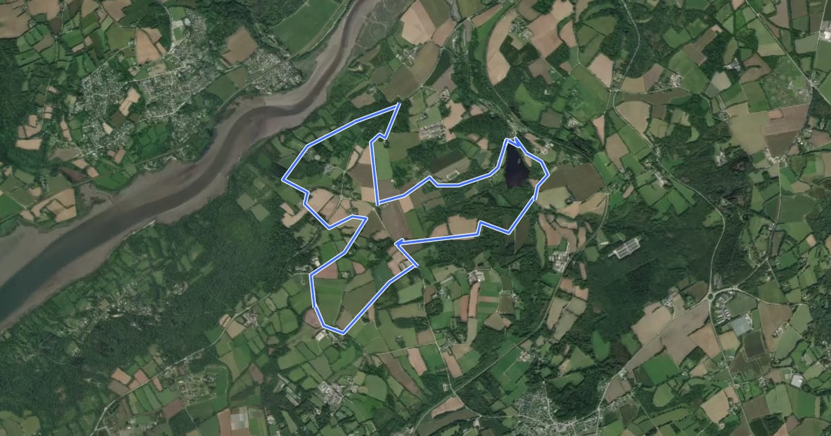 Маршрут Circuit de la Croix Rouge на спутниковом снимке