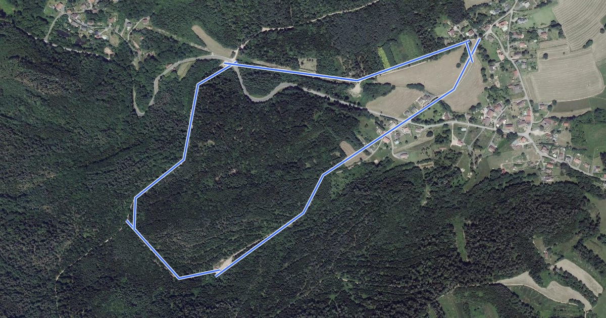 Маршрут Circuit de la croix Saint-Georges на спутниковом снимке