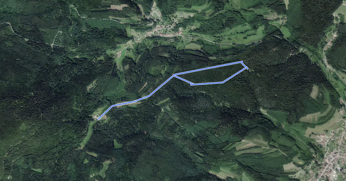 Маршрут Circuit de la croix Saint-Nicolas на спутниковом снимке