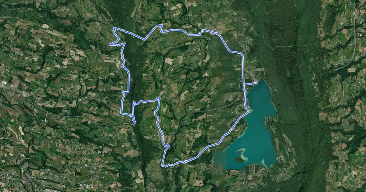 Маршрут Circuit de la Crusille на спутниковом снимке