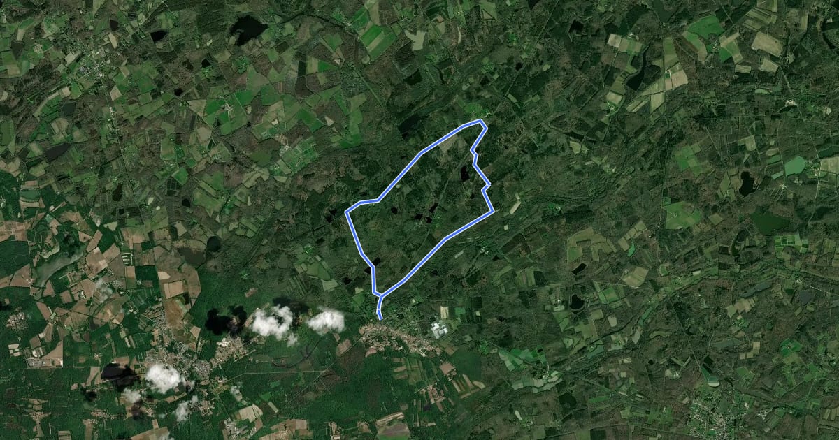 Маршрут Circuit de la Drelas на спутниковом снимке