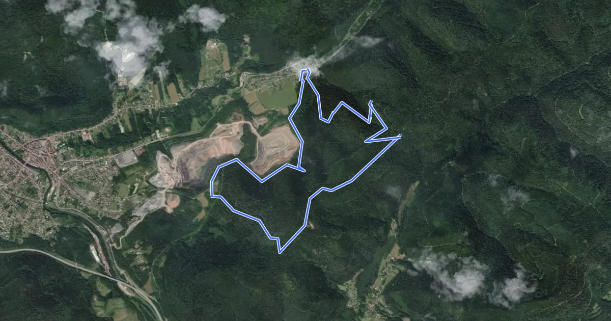 Маршрут Circuit de la Faïencerie на спутниковом снимке