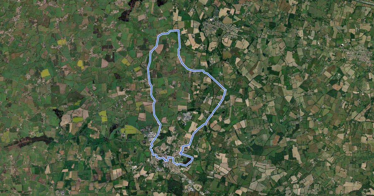 Маршрут Circuit de la Fontaine на спутниковом снимке
