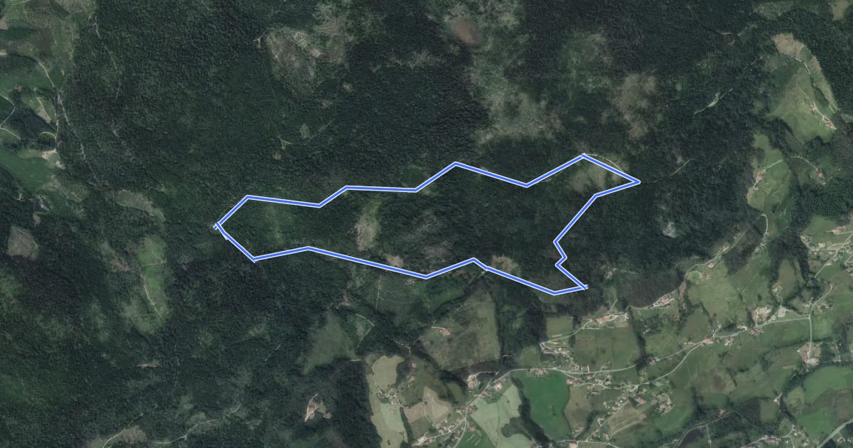 Маршрут Circuit de la Fontaine Saint Augustin на спутниковом снимке