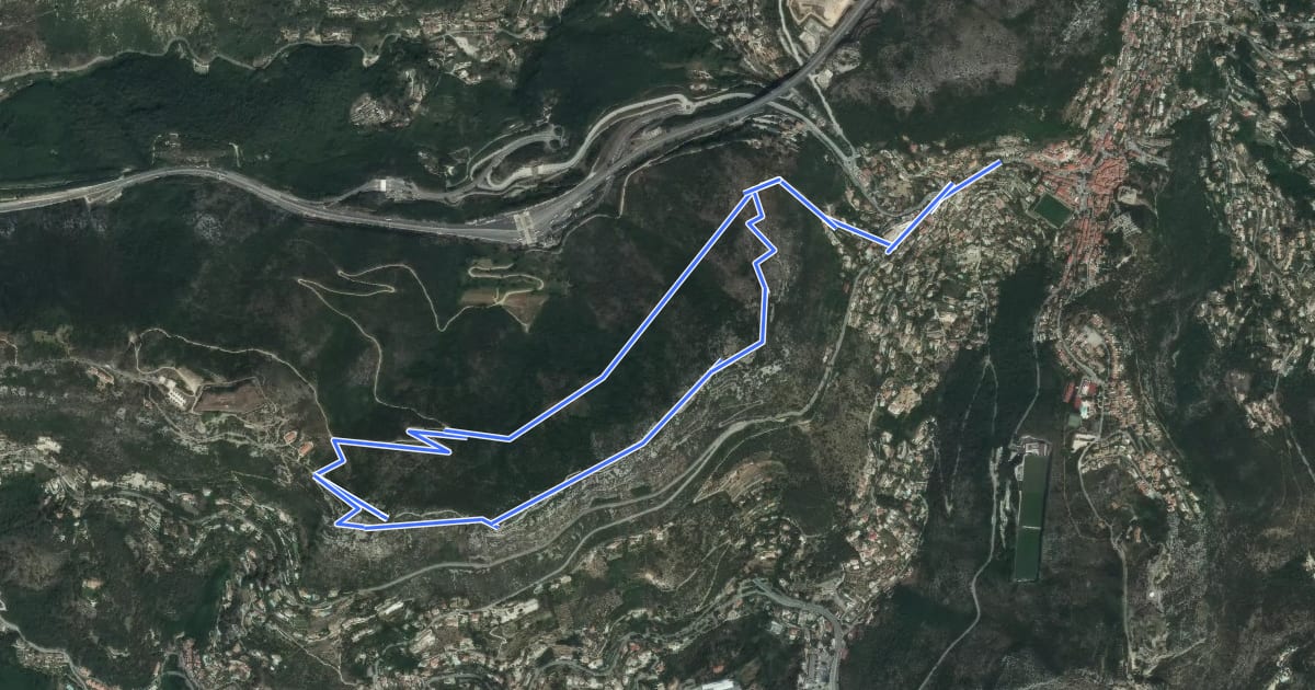 Маршрут Circuit de la Forna на спутниковом снимке