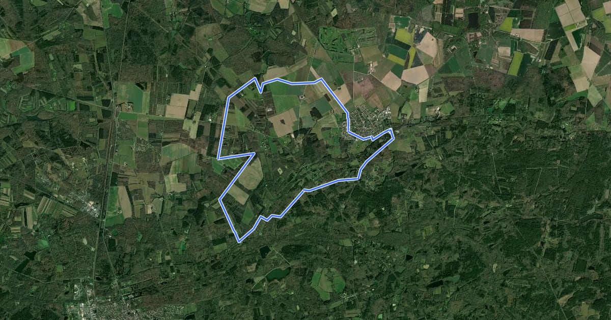Маршрут Circuit de la Gaulette на спутниковом снимке