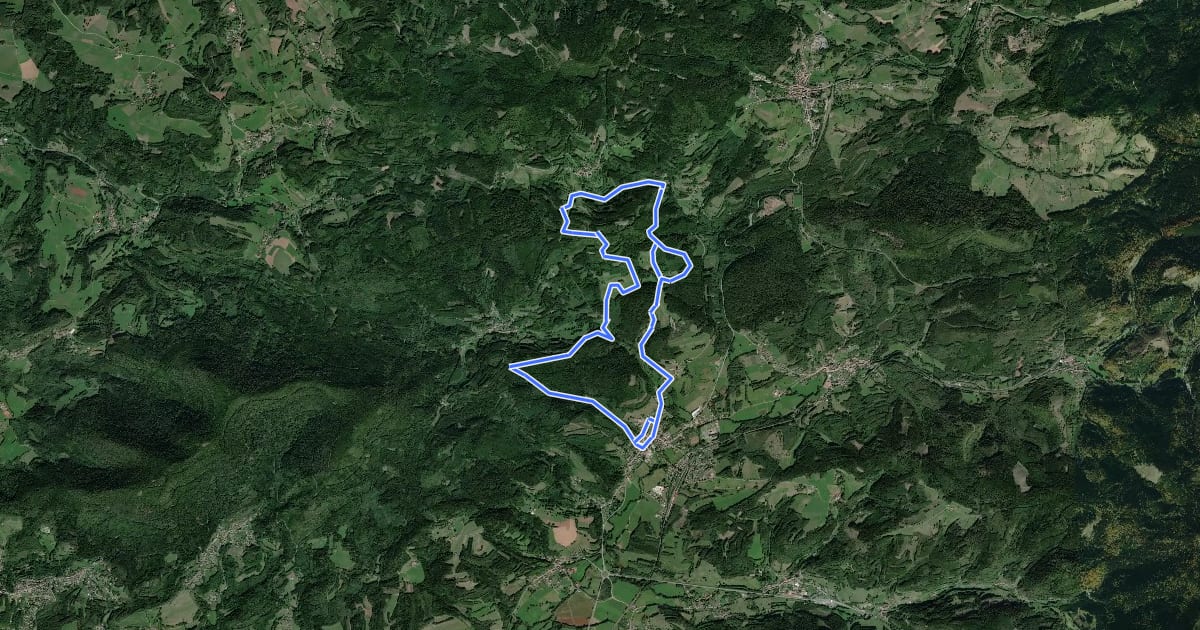 Маршрут Circuit de la Grande-Fosse на спутниковом снимке