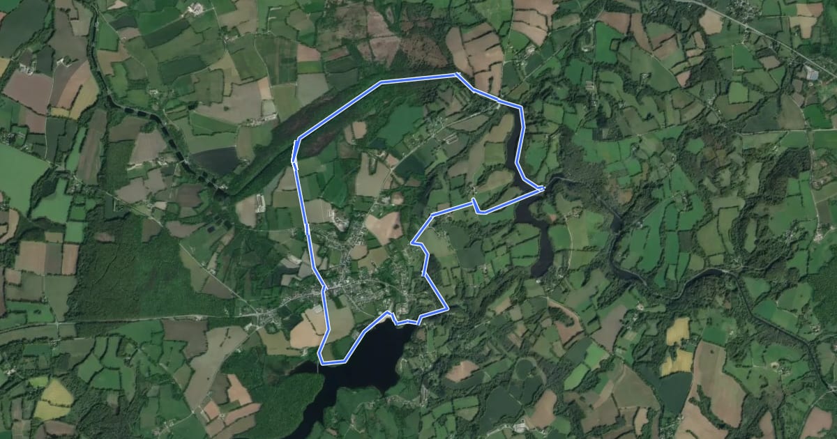 Маршрут Circuit de la Grande Tranchée на спутниковом снимке
