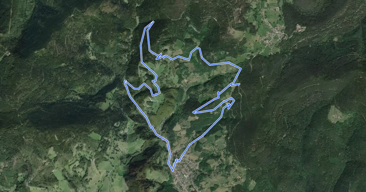 Маршрут Circuit de la Halle на спутниковом снимке