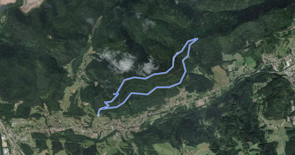 Маршрут Circuit de la Haute Pierre на спутниковом снимке