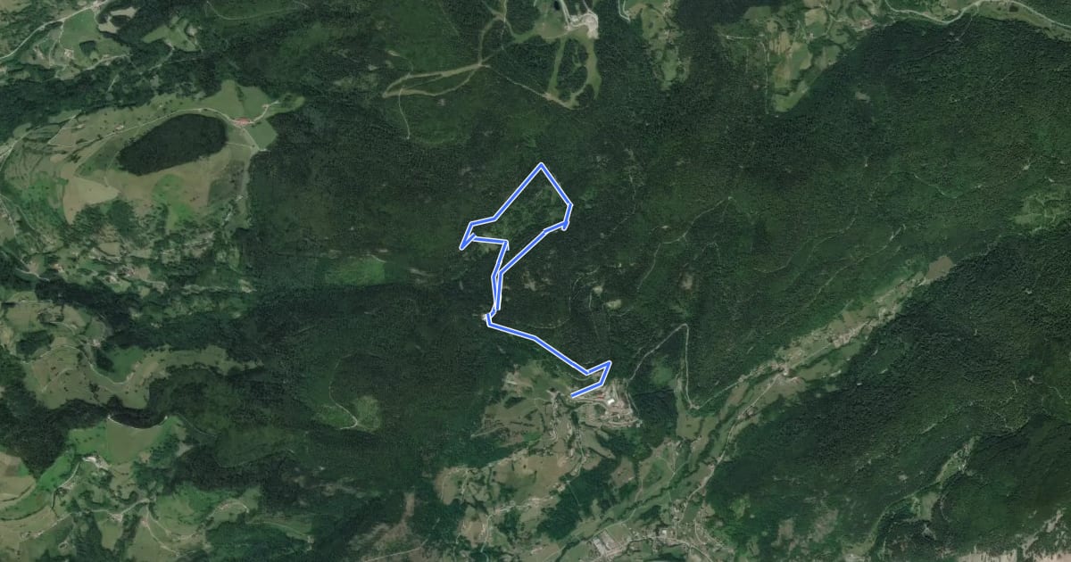 Маршрут Circuit de la Kinsmuss на спутниковом снимке