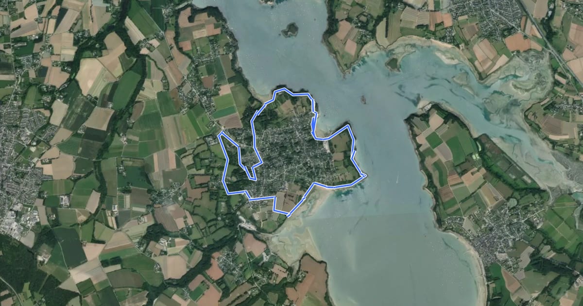 Маршрут Circuit de la Landriais на спутниковом снимке