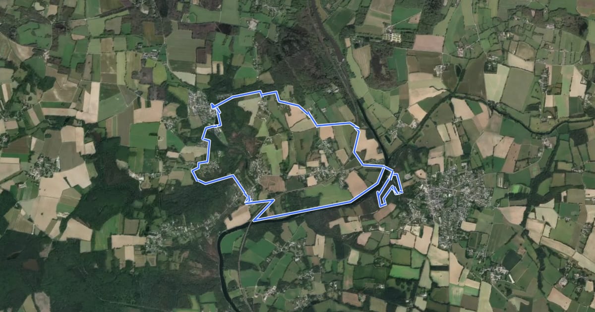 Маршрут Circuit de la Levée на спутниковом снимке