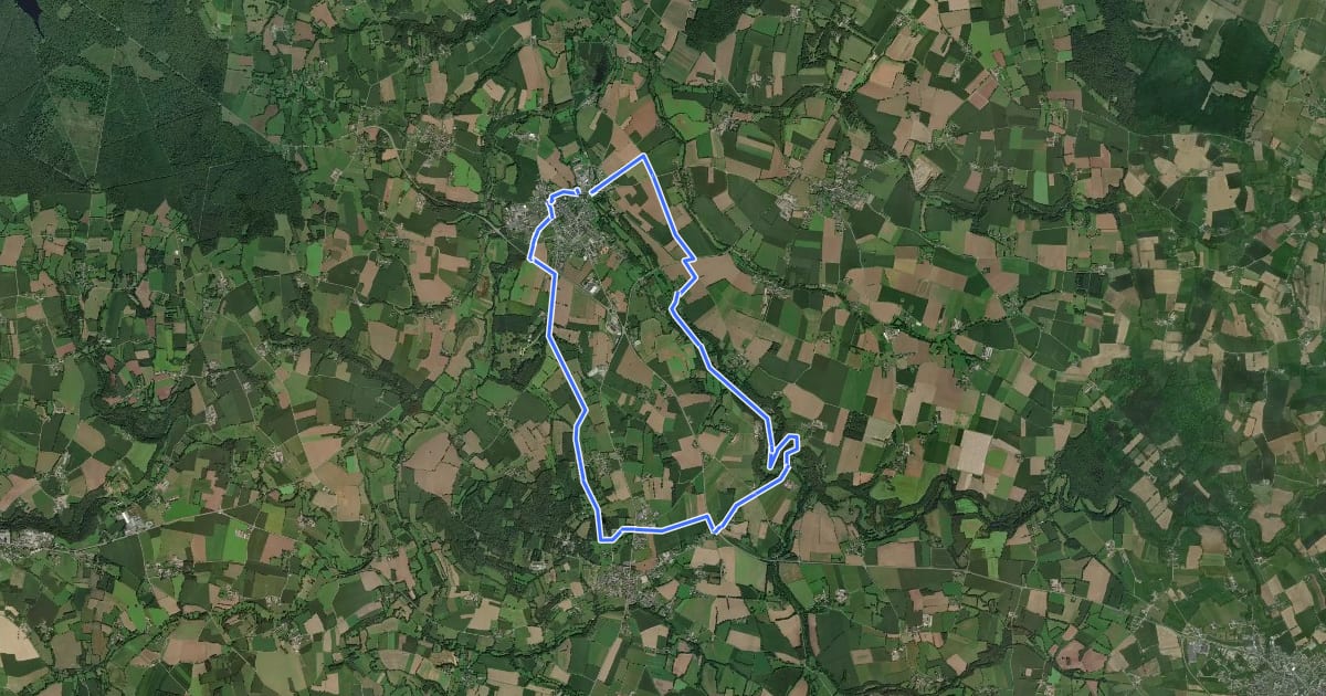 Маршрут Circuit de la Loysance на спутниковом снимке