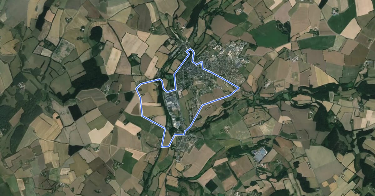 Маршрут Circuit de la Maladrerie на спутниковом снимке