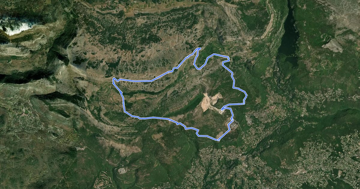 Маршрут Circuit de la Malle на спутниковом снимке