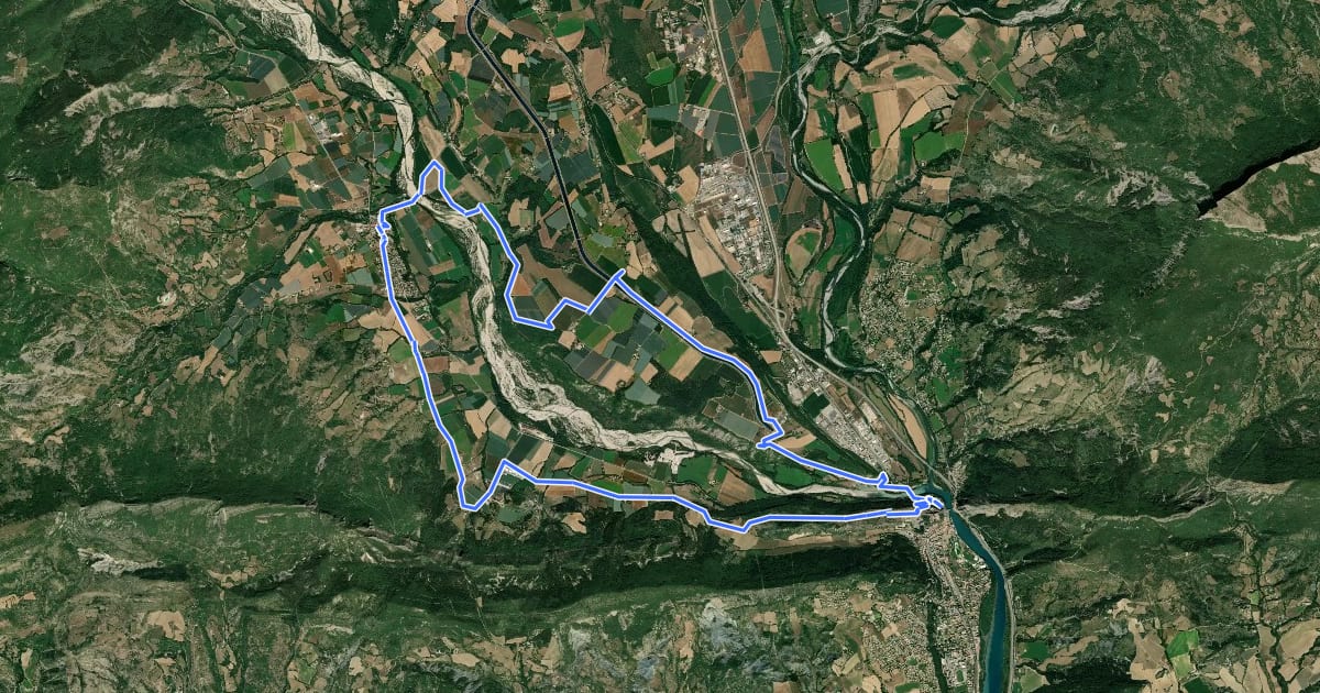 Маршрут Circuit de la Marquise на спутниковом снимке