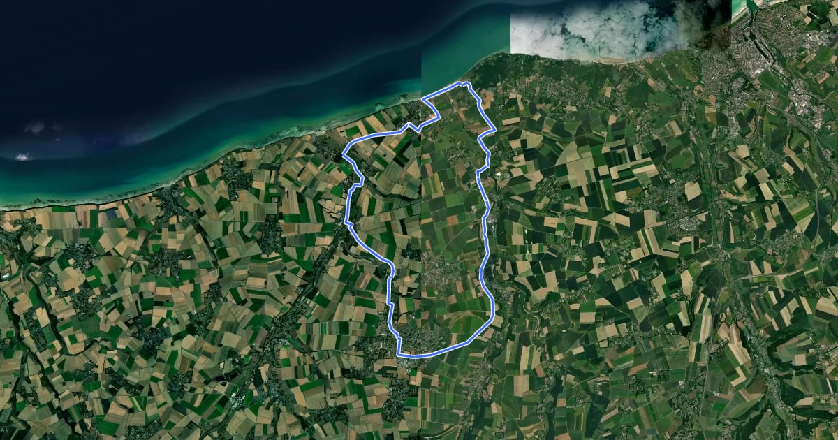 Маршрут Circuit de la Mer на спутниковом снимке