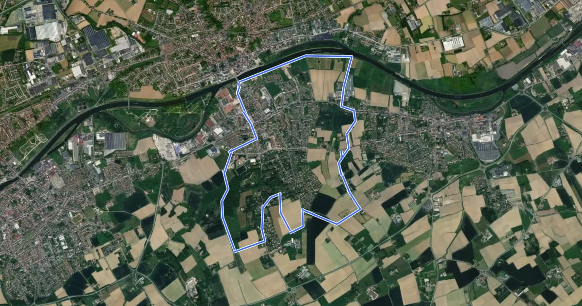 Маршрут Circuit de la Montagne на спутниковом снимке