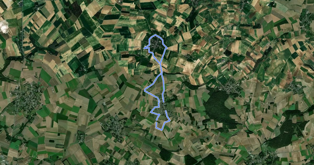 Маршрут Circuit de la Montagne Bergère на спутниковом снимке