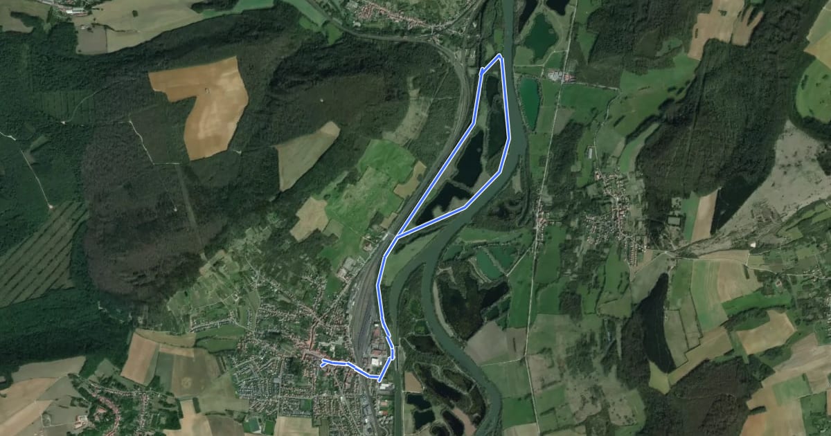 Маршрут Circuit de la Moselle et de l'ancien canal на спутниковом снимке
