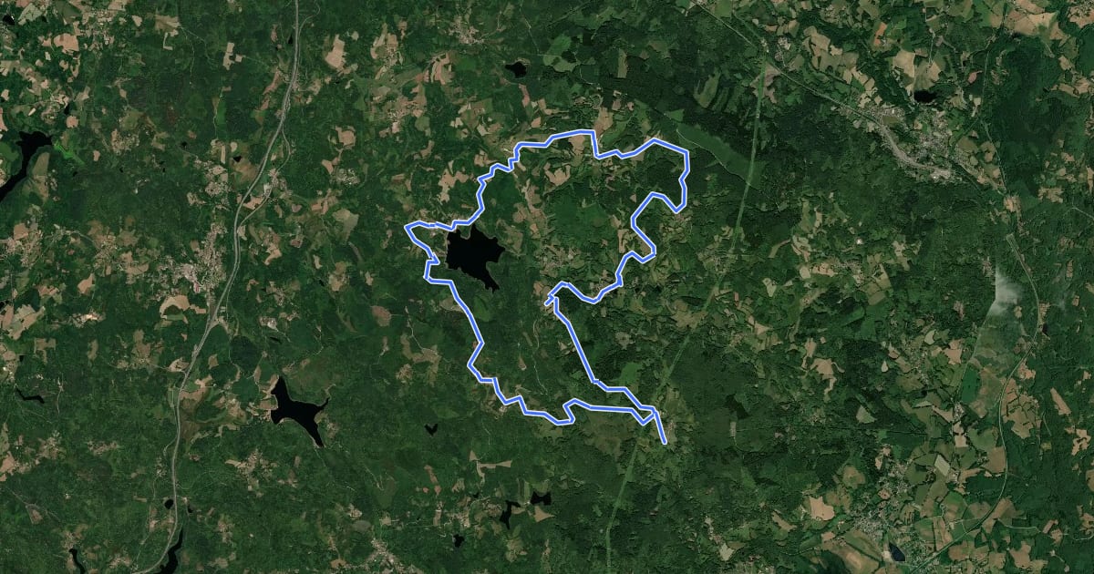 Маршрут Circuit de la Pïerre Millier на спутниковом снимке