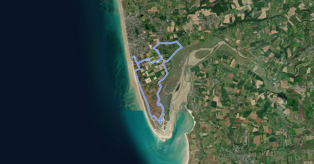 Маршрут Circuit de la Pointe d'Agon на спутниковом снимке