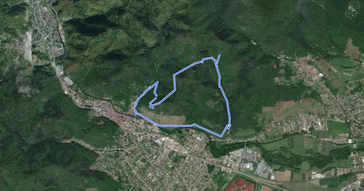 Маршрут Circuit de la résistance на спутниковом снимке
