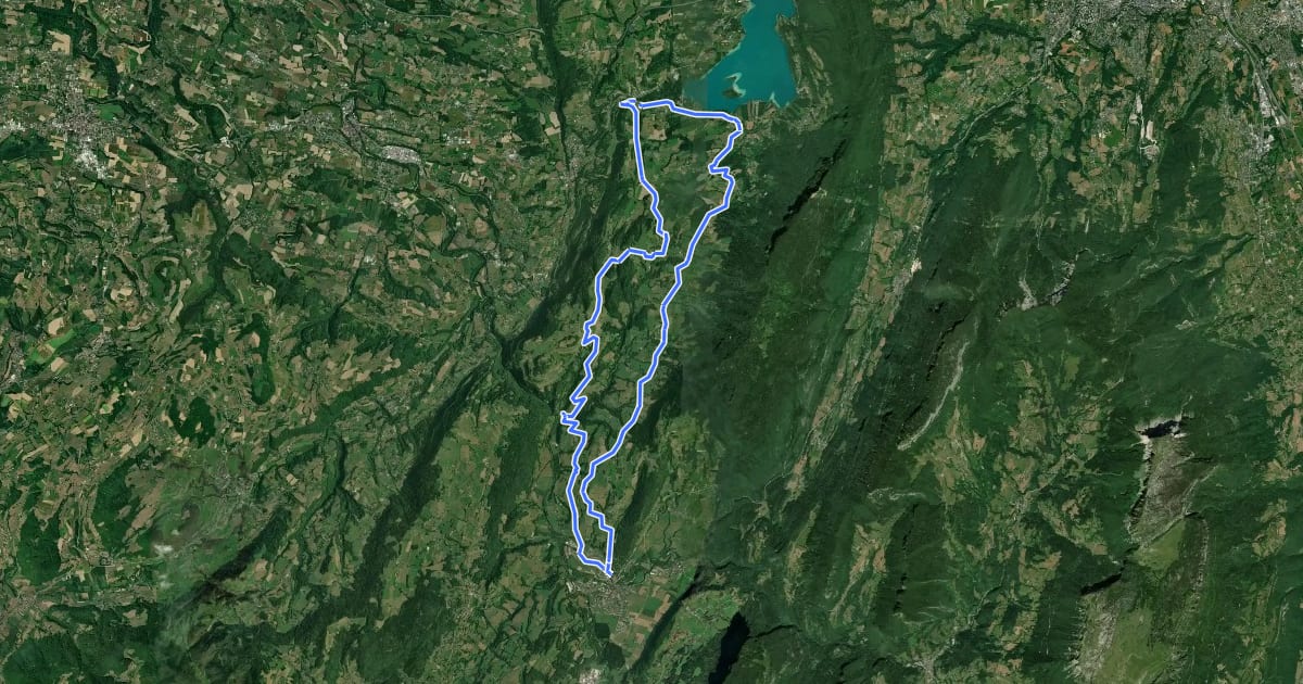 Маршрут Circuit de la Reine на спутниковом снимке
