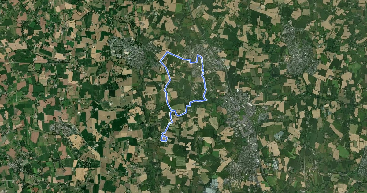 Маршрут Circuit de La Rivière на спутниковом снимке