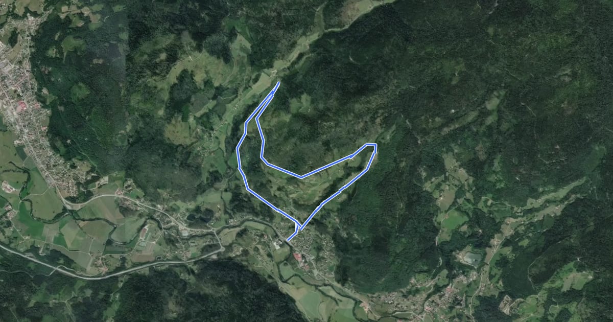 Маршрут Circuit de la Rochaule на спутниковом снимке