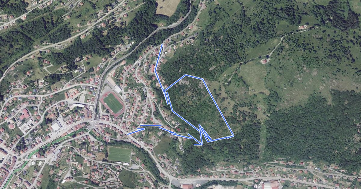 Маршрут Circuit de la Roche Beuty на спутниковом снимке