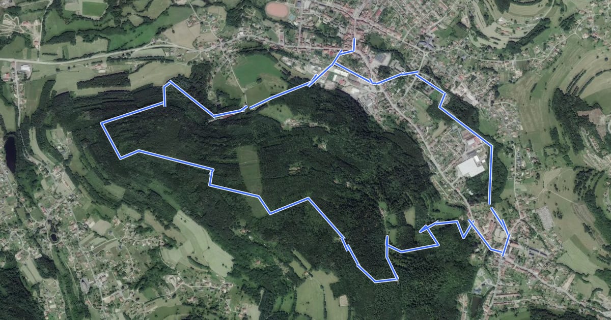 Маршрут Circuit de la Roche des Fées на спутниковом снимке
