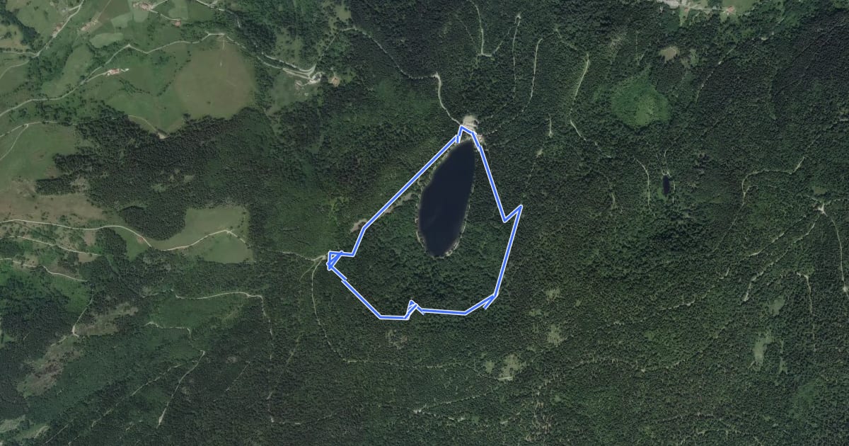 Маршрут Circuit de la Roche du Lac на спутниковом снимке