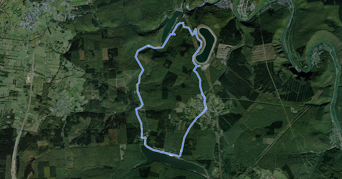 Маршрут Circuit de la Route Martin на спутниковом снимке