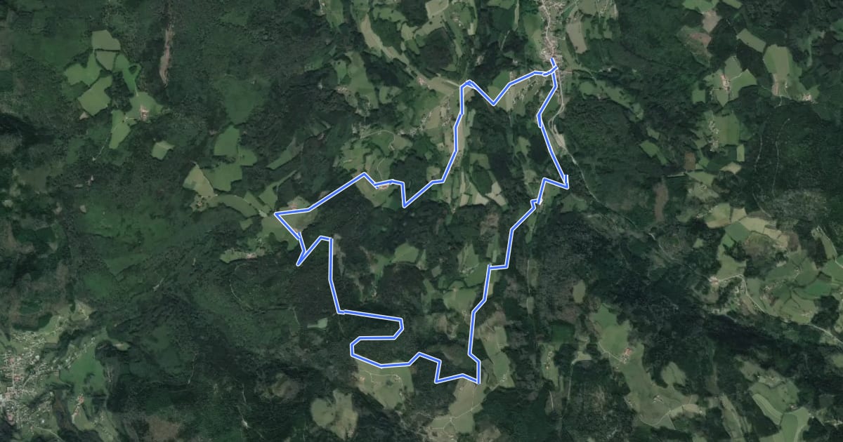 Маршрут Circuit de la Tête de la Violle на спутниковом снимке