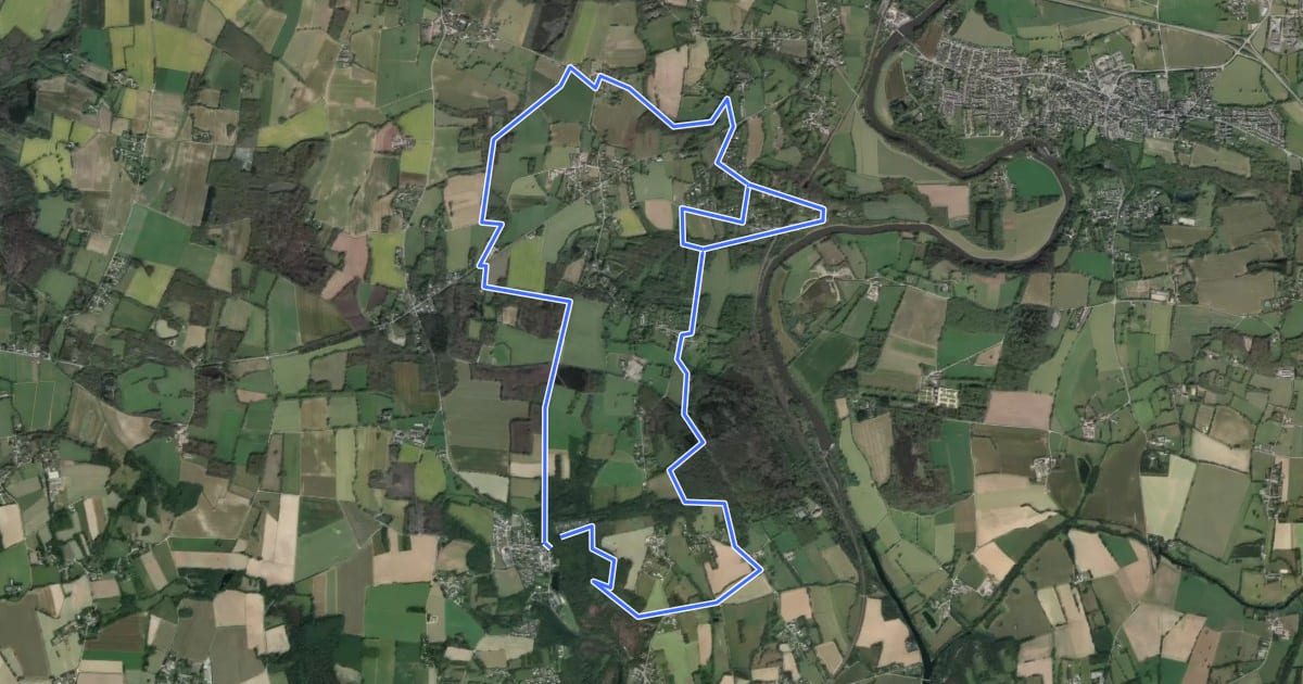Маршрут Circuit de la Trotinais на спутниковом снимке