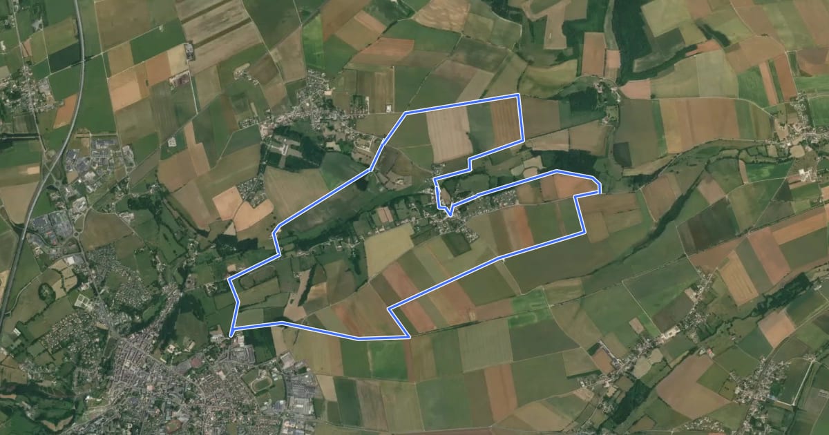 Маршрут Circuit de la Vallée de l'Ante на спутниковом снимке