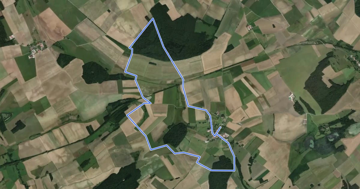 Маршрут Circuit de la vallée de l'Orge на спутниковом снимке