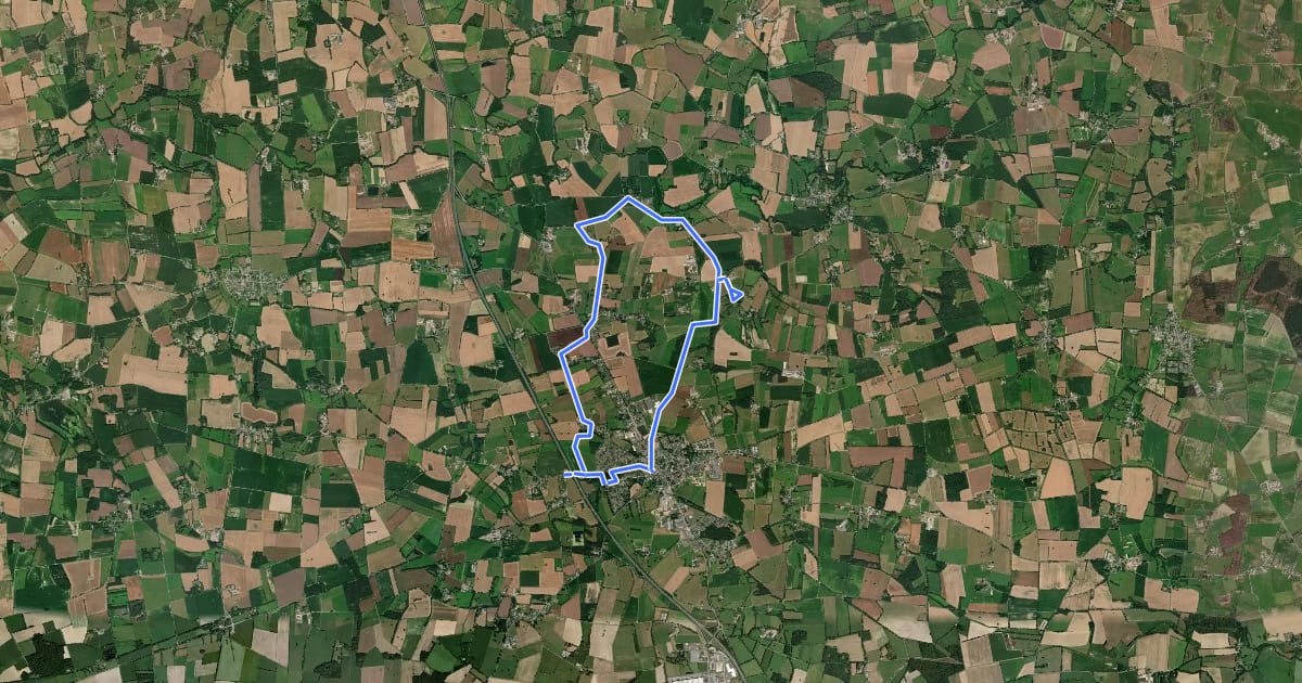 Маршрут Circuit de la Vallée de la Chère на спутниковом снимке