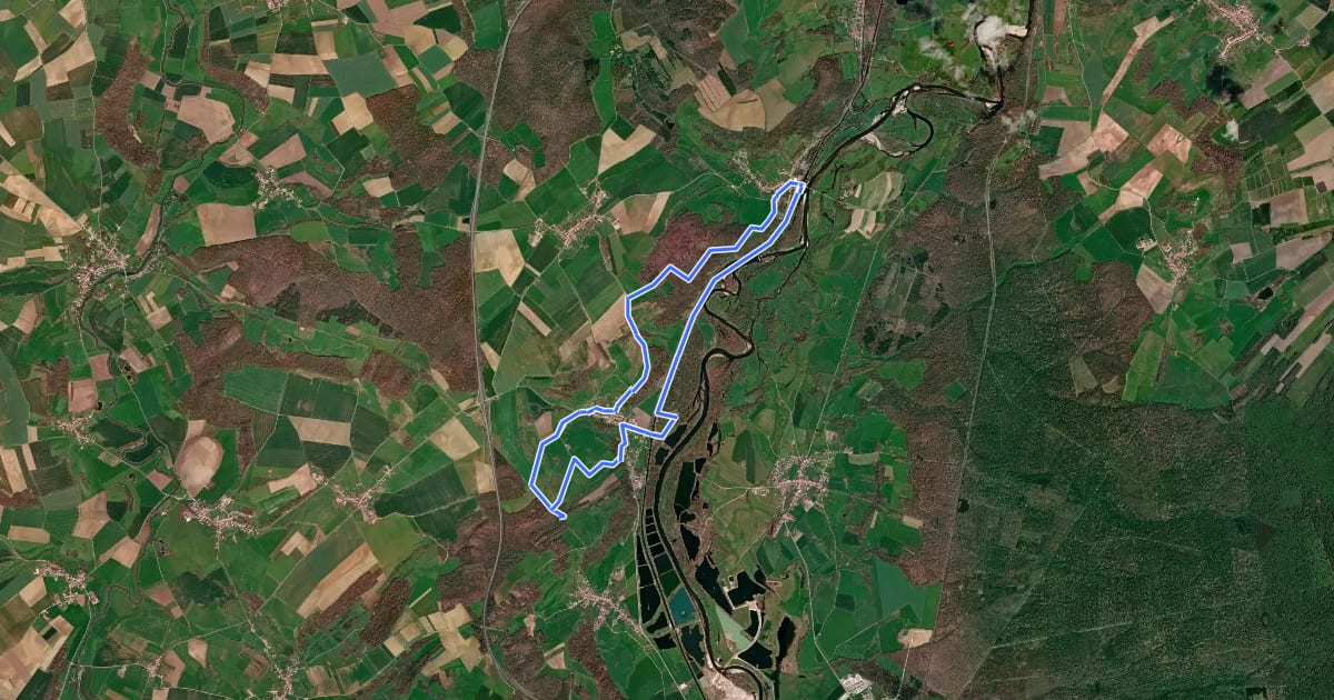 Маршрут Circuit de la Viacelle на спутниковом снимке