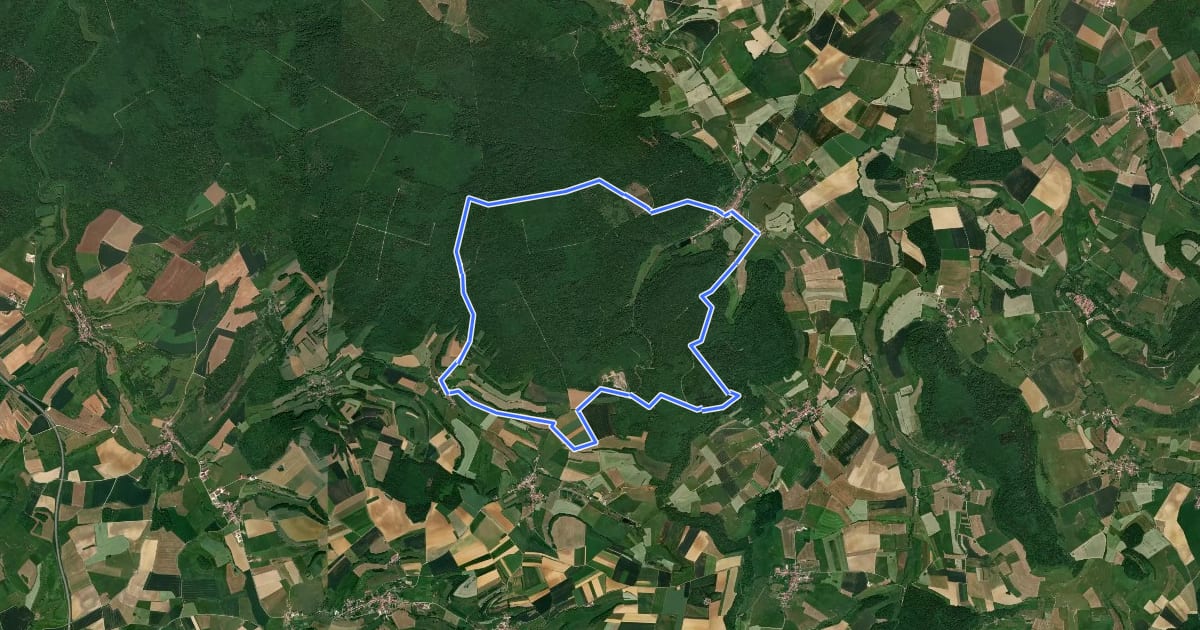 Маршрут Circuit de la Vieille Chopine на спутниковом снимке
