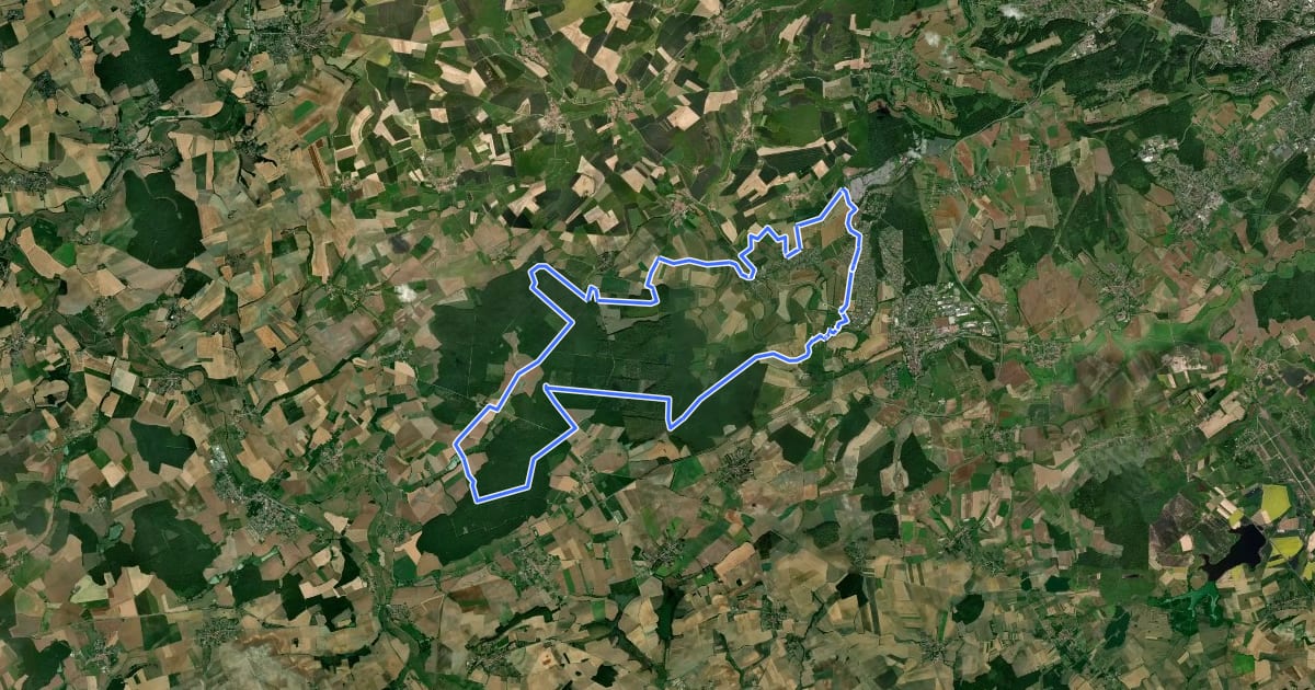 Маршрут Circuit de la Vierge на спутниковом снимке