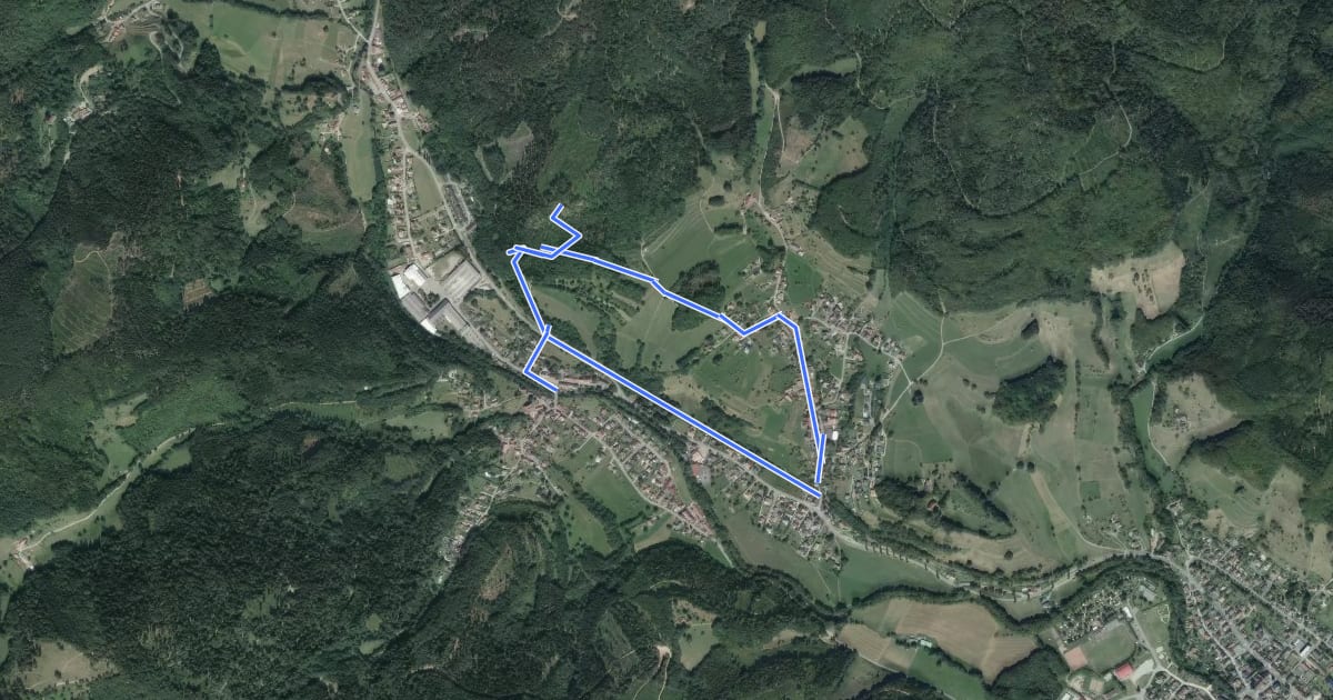 Маршрут Circuit de la Vierge d'Alsace на спутниковом снимке